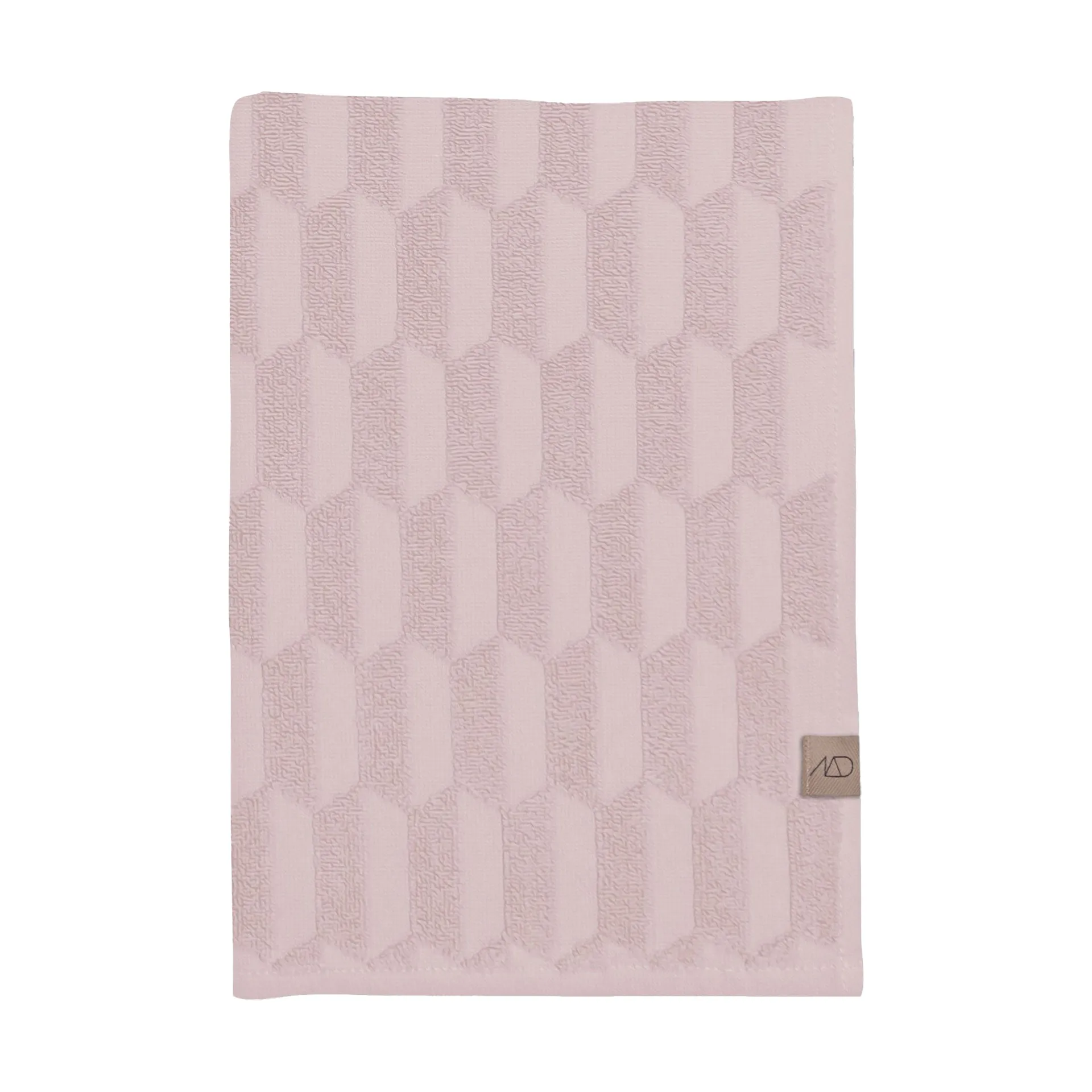 Geo towel 50x95 cm, Powder rose Mette Ditmer