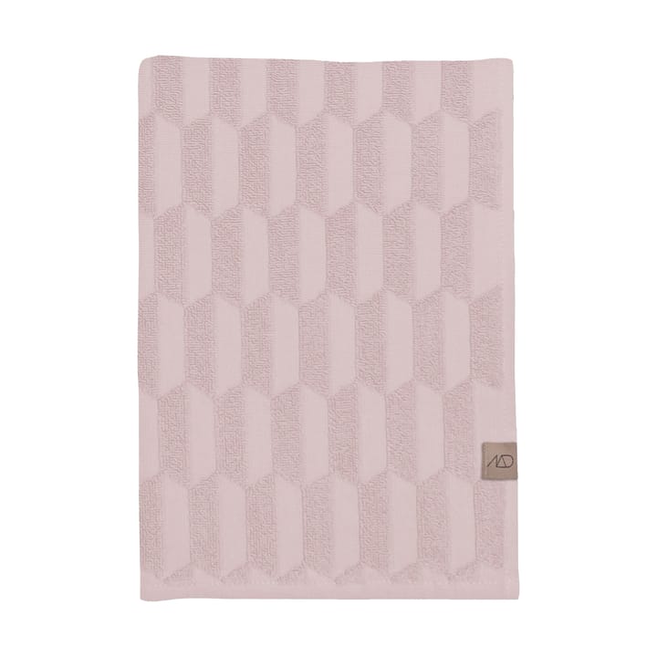 Geo towel 50x95 cm - Powder rose - Mette Ditmer