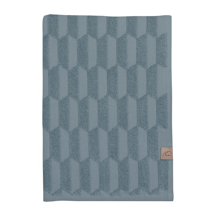 Geo towel 50x95 cm - Stone blue - Mette Ditmer