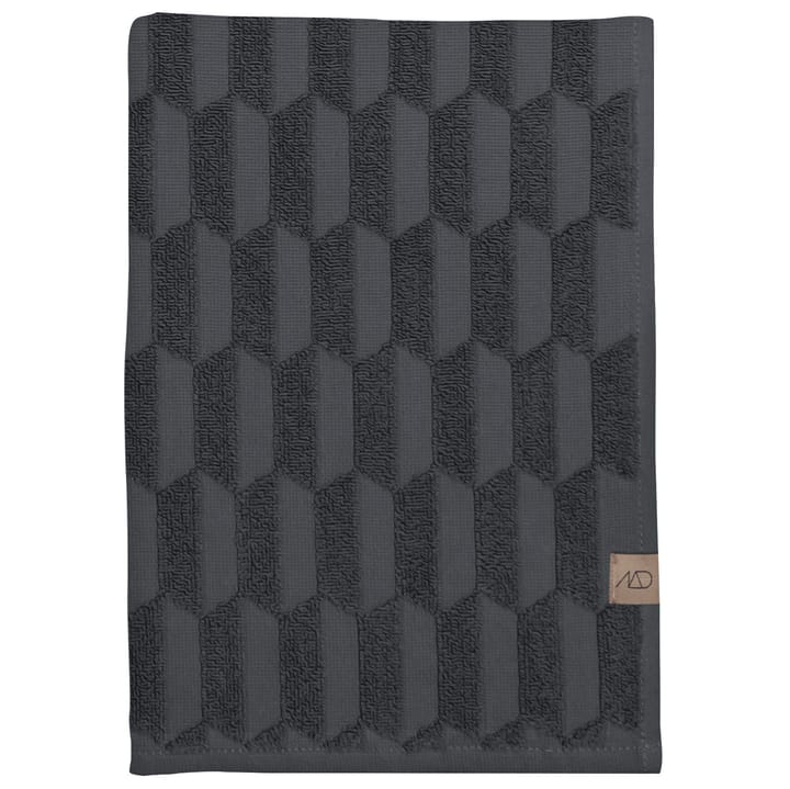 Geo towel 70x133 cm - anthracite - Mette Ditmer