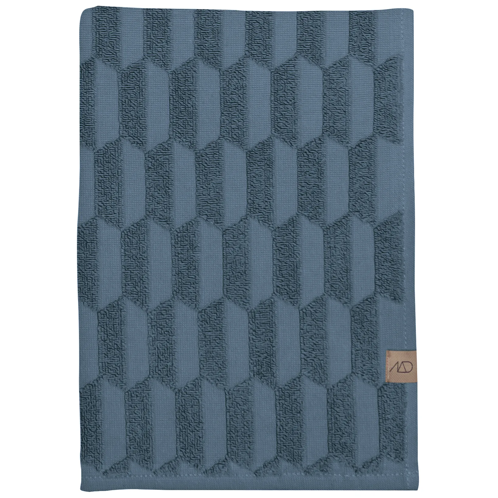 Geo towel 70x133 cm, slate blue Mette Ditmer