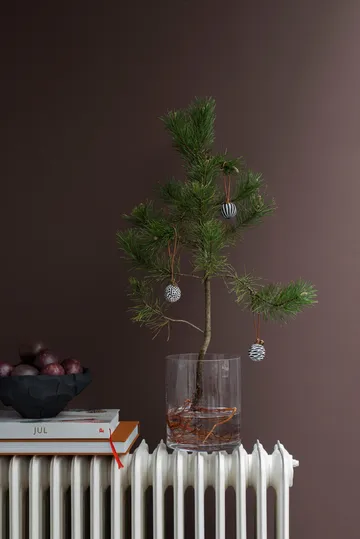 Globe Christmas bauble 3 pieces - Black - Mette Ditmer