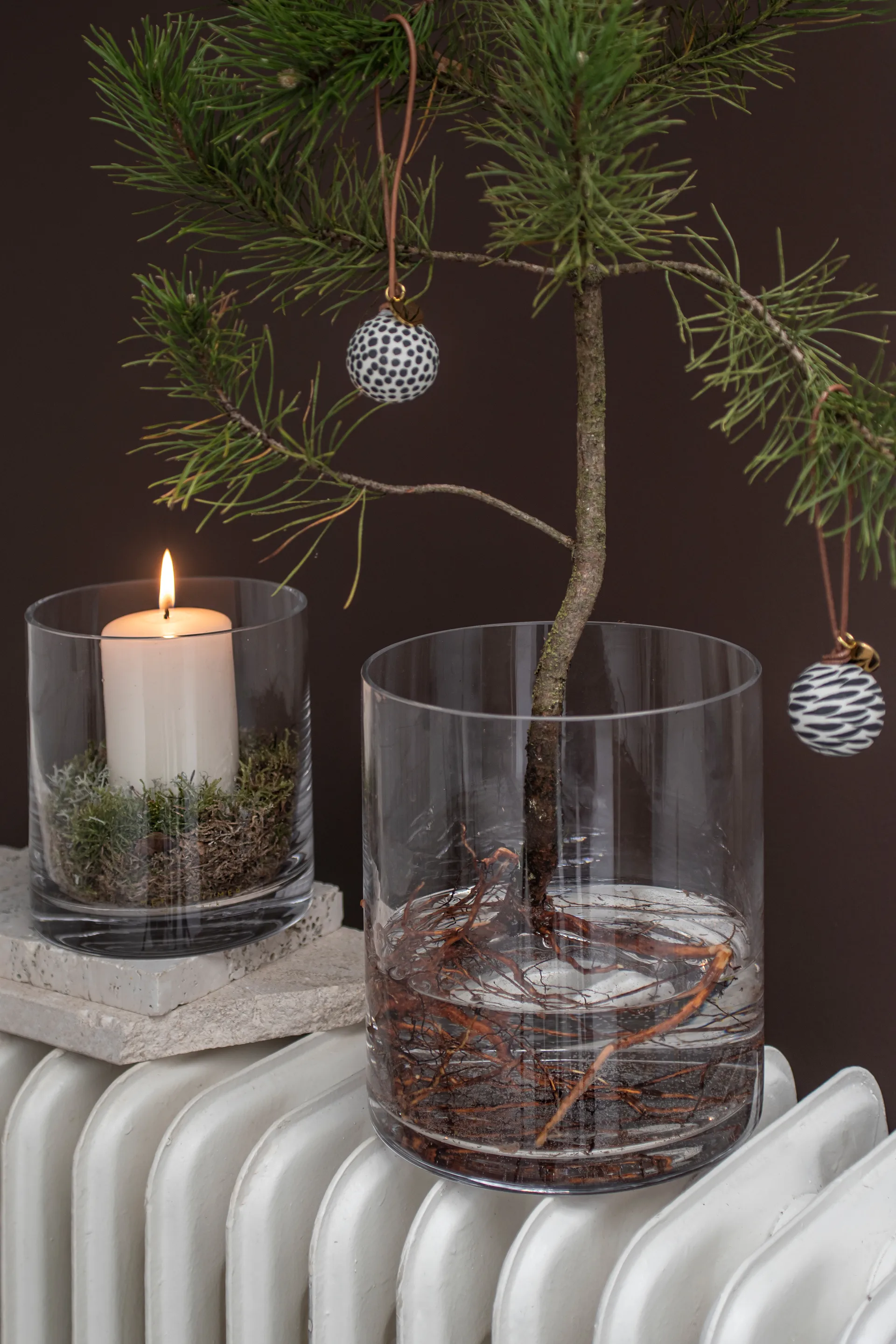 Globe Christmas bauble 3 pieces, Black Mette Ditmer