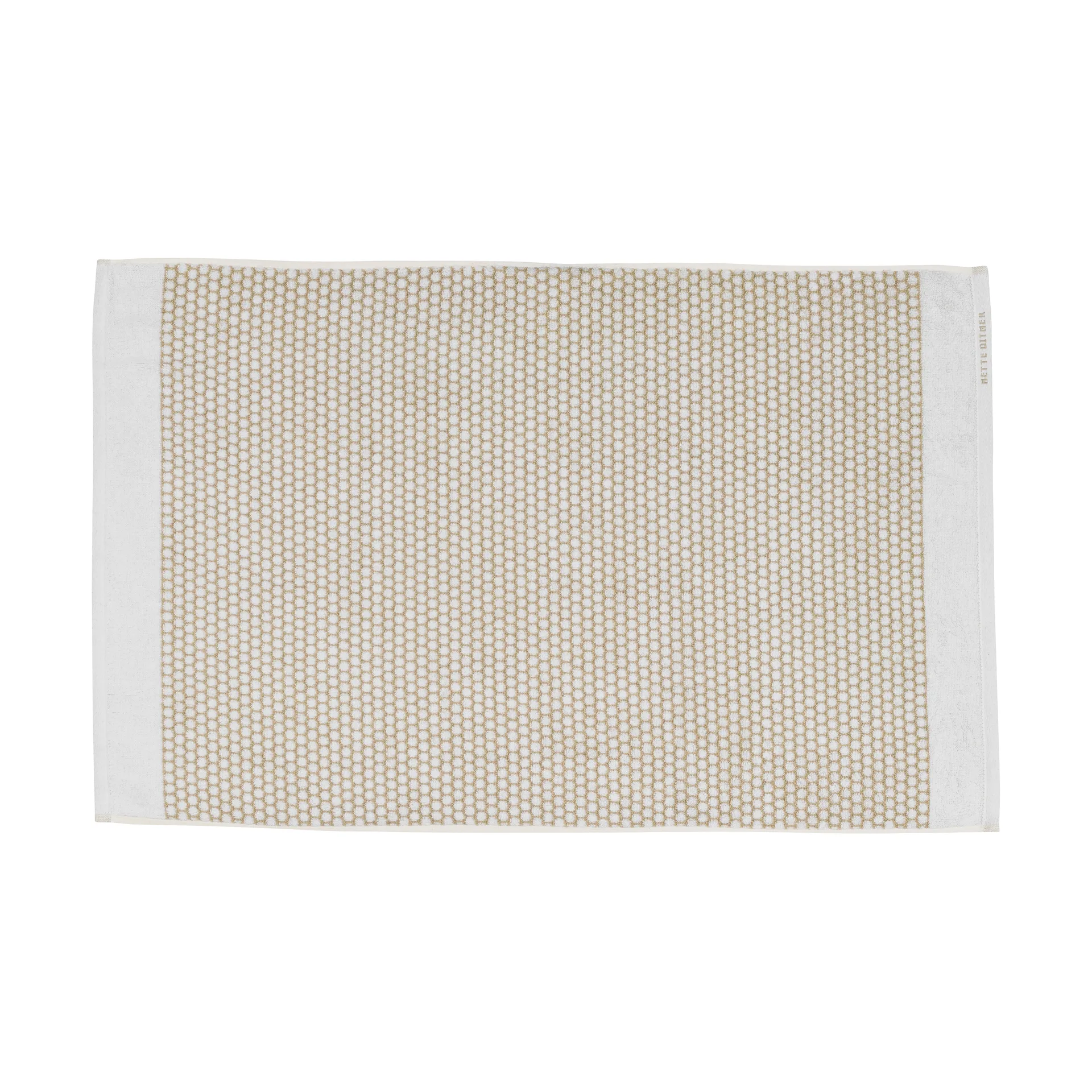 Grid bathroom rug 50x80 cm, Sand-off white Mette Ditmer