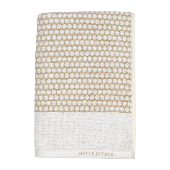 Grid towel 50x100 cm - Sand-off white - Mette Ditmer