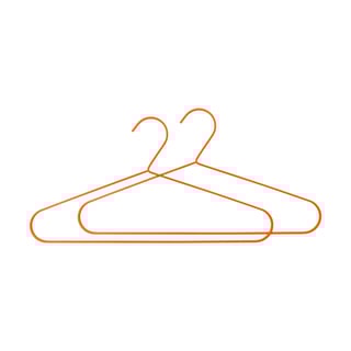 Mette Ditmer Hang-it hanger 2-pack Orange