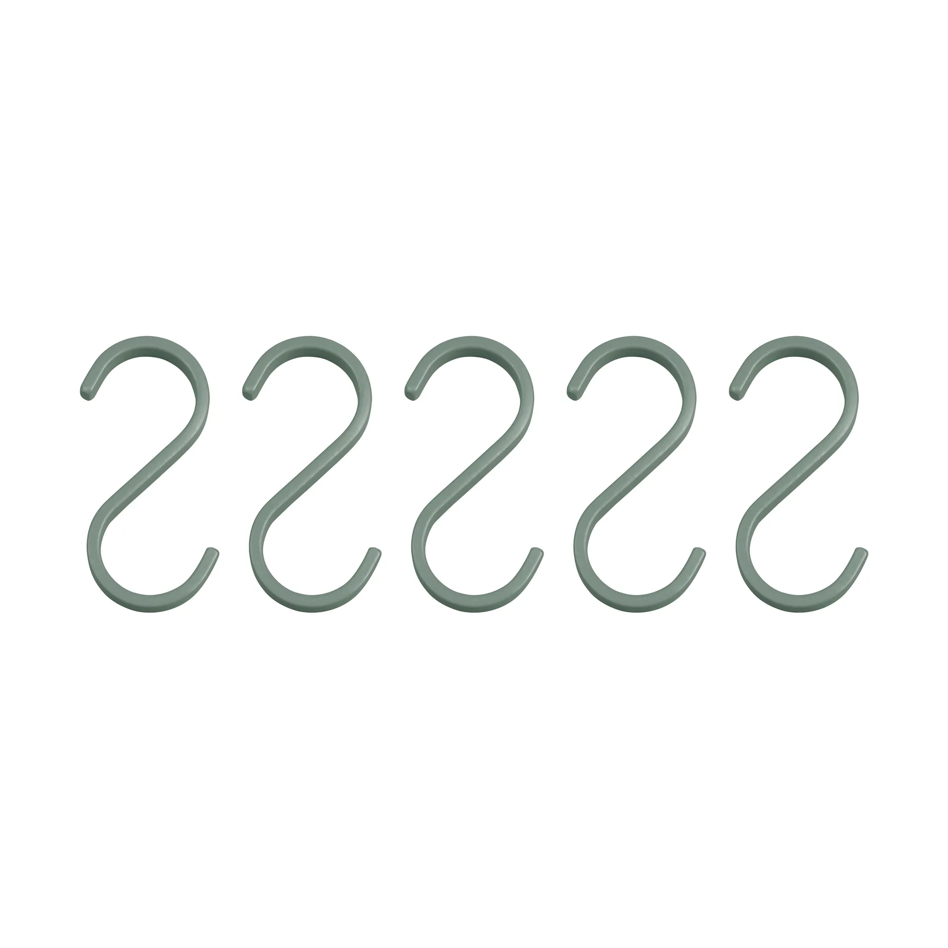 Hang-it hook 5-pack, Thyme green Mette Ditmer