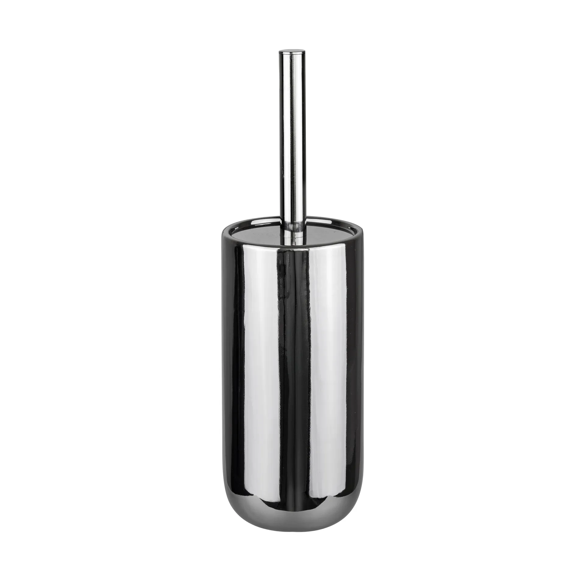 Lotus ceramic toilet brush, Chrome Mette Ditmer