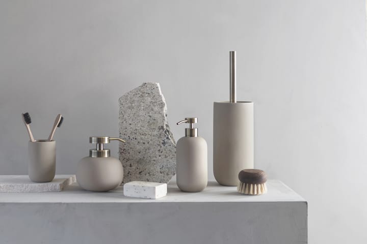 Lotus ceramic toilet brush - Sand - Mette Ditmer