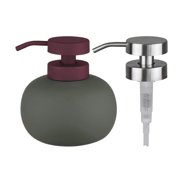Lotus play soap pump low, incl. 2 pump heads - Dark olive - Mette Ditmer