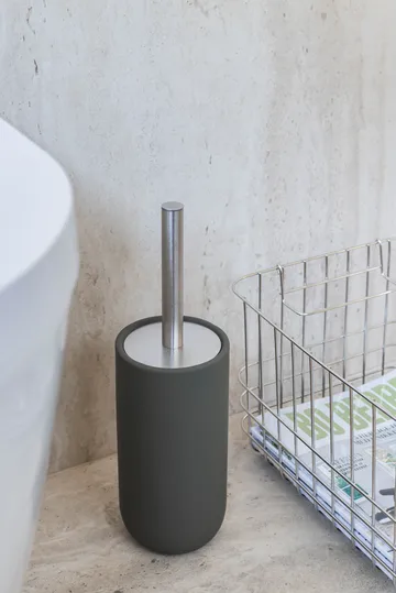 Lotus play toilet brush, incl. 2 toilet brush heads - Dark olive - Mette Ditmer