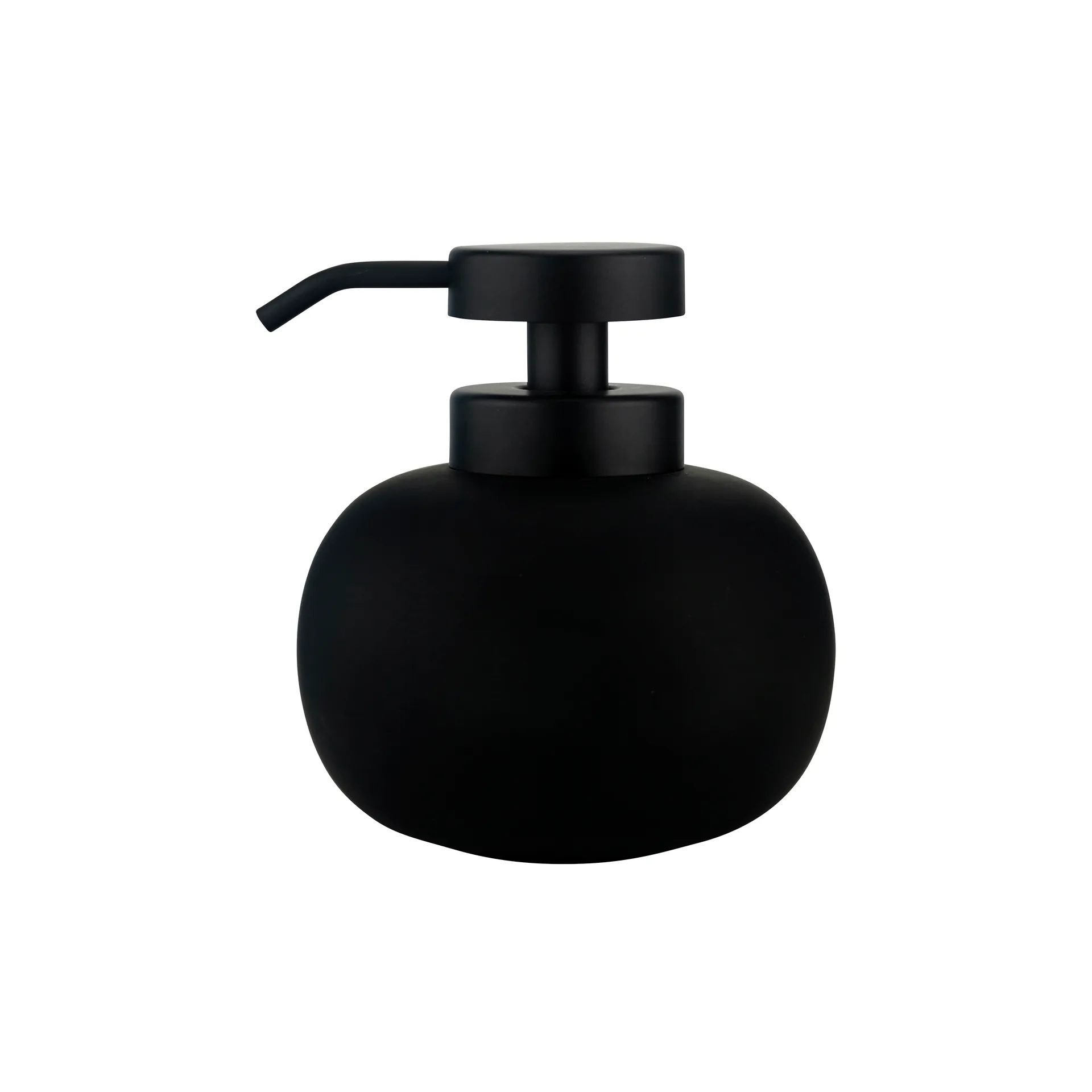 Lotus soap dispenser low, Black Mette Ditmer
