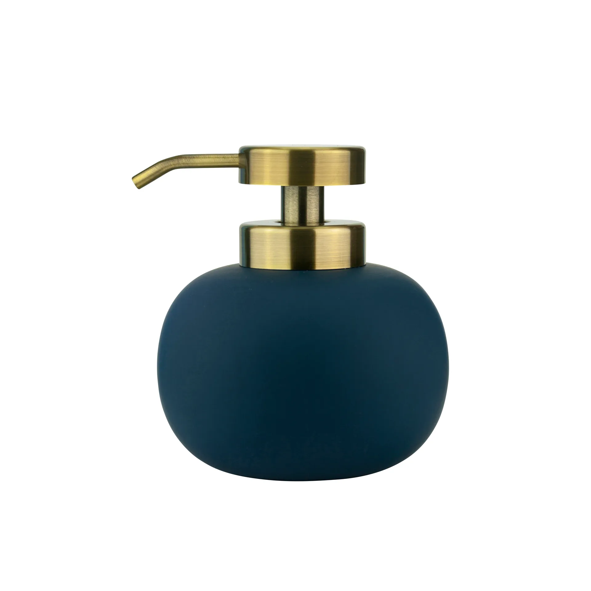 Lotus soap dispenser low, midnight blue Mette Ditmer