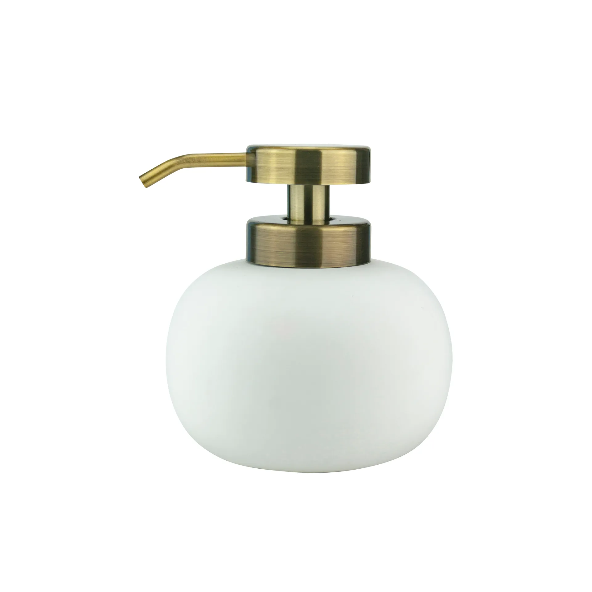 Lotus soap dispenser low, white Mette Ditmer