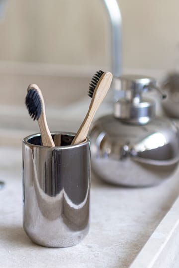 Lotus tooth brush holder - Chrome - Mette Ditmer
