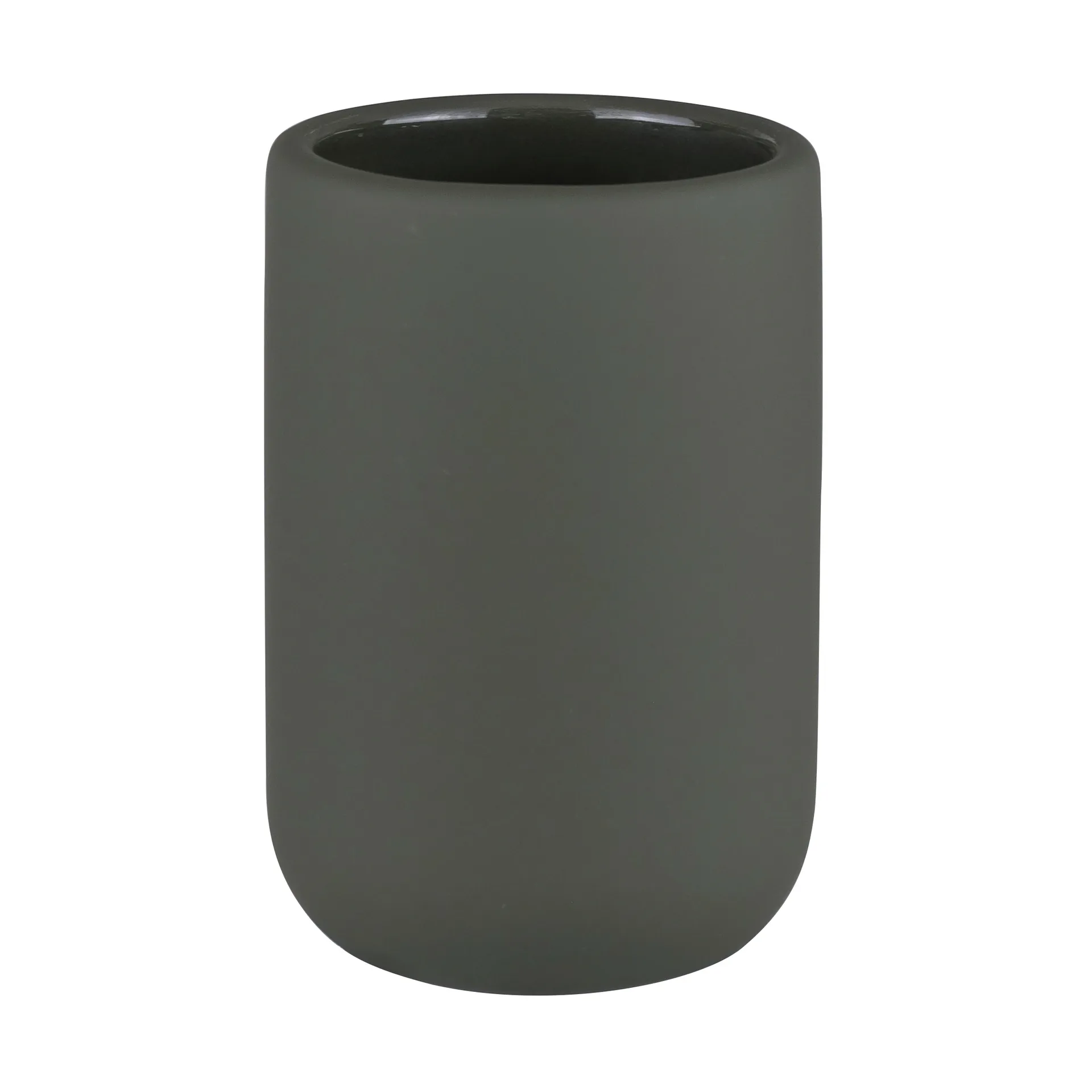 Lotus tooth brush holder, Dark olive Mette Ditmer