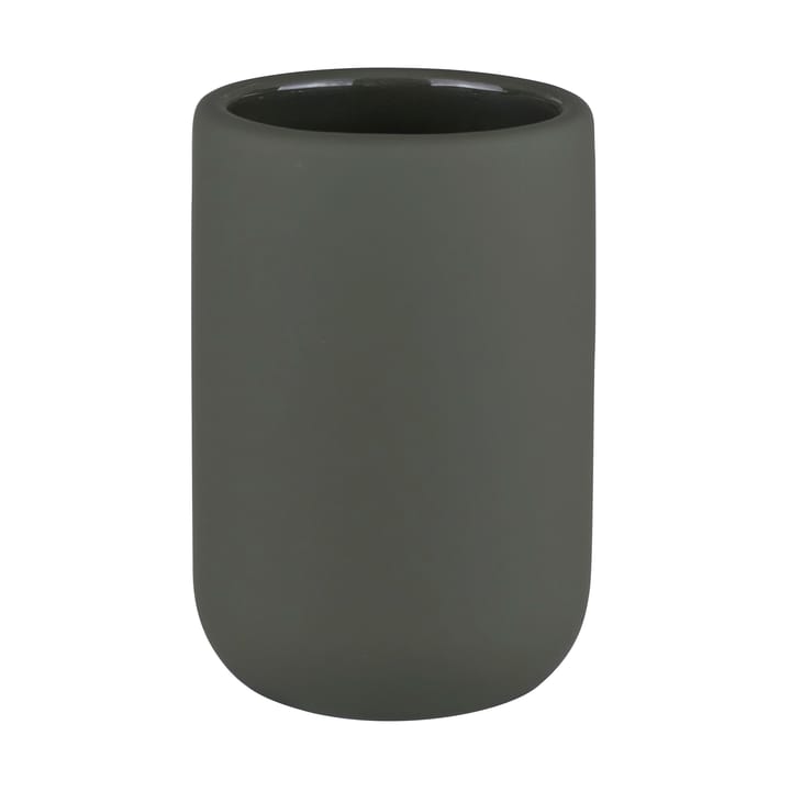 Lotus tooth brush holder - Dark olive - Mette Ditmer