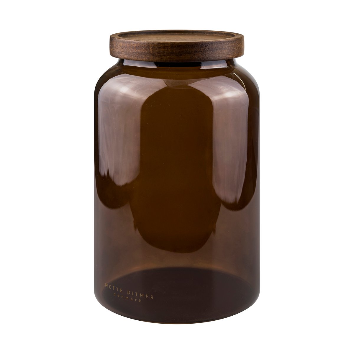 Mette Ditmer Luna jar with lid large 20 cm Brown | Scandinavian Design | Boxes & jars | Brown