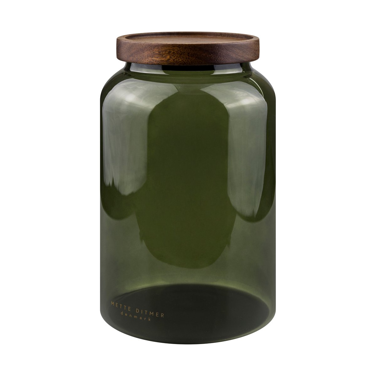 Mette Ditmer Luna jar with lid large 20 cm Dark forest