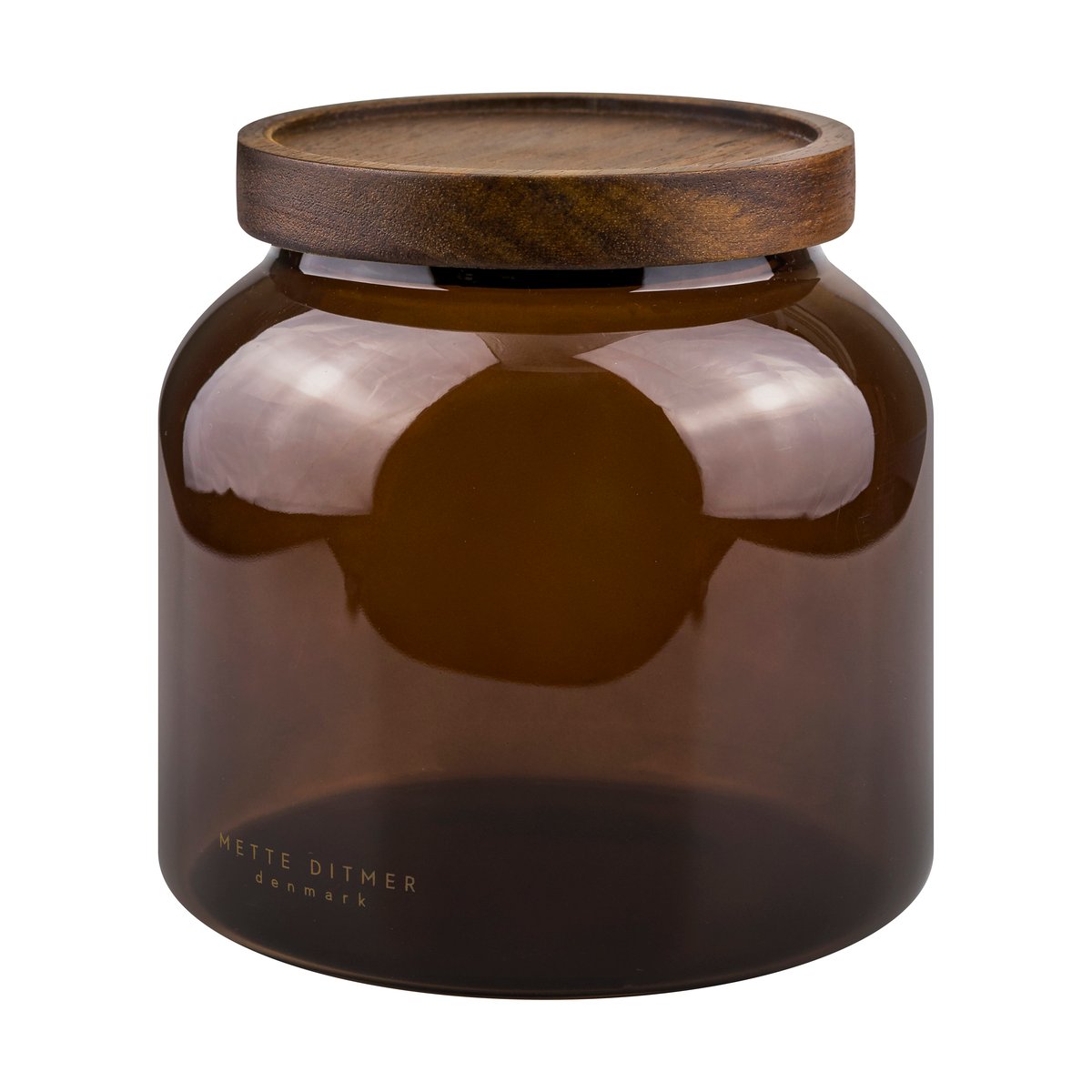 Mette Ditmer Luna jar with lid small 13 cm Brown
