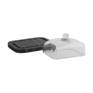 Marble butter dish - Black-Grey (svart-grey), 14x19.5x10.5 cm - Mette Ditmer
