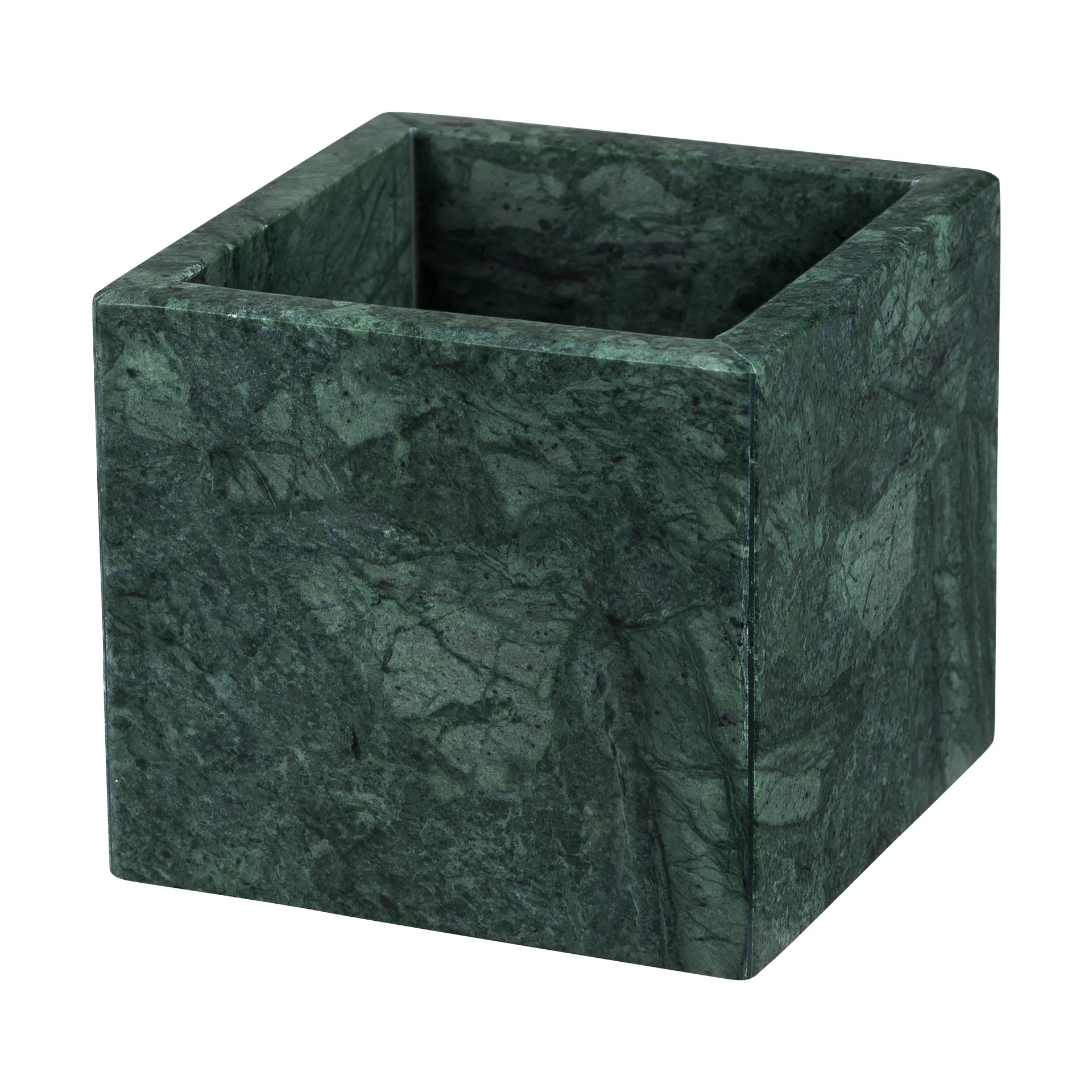 Marble cube 10x10 cm, Dark forest Mette Ditmer