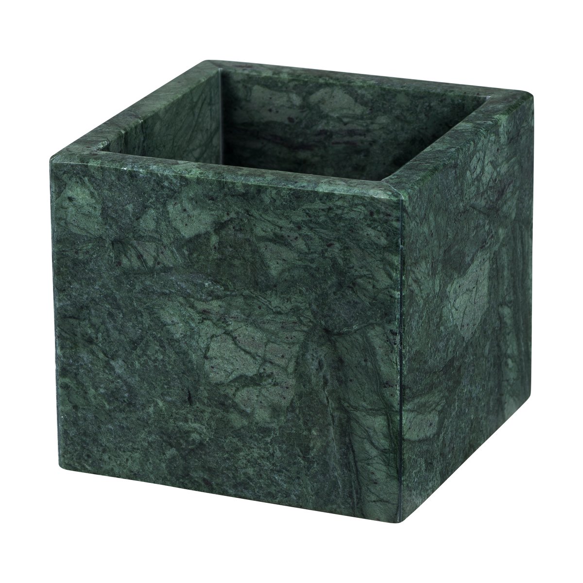 Mette Ditmer Marble cube 10x10 cm Dark forest | Scandinavian Design | Boxes & jars | Green
