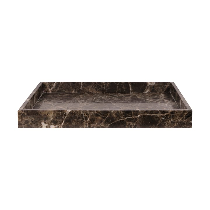 Marble decoration tray large 30x40 cm - Brown - Mette Ditmer
