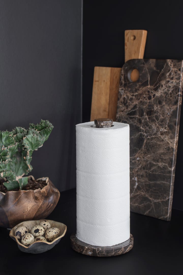 Marble paper towel holder - Brown - Mette Ditmer
