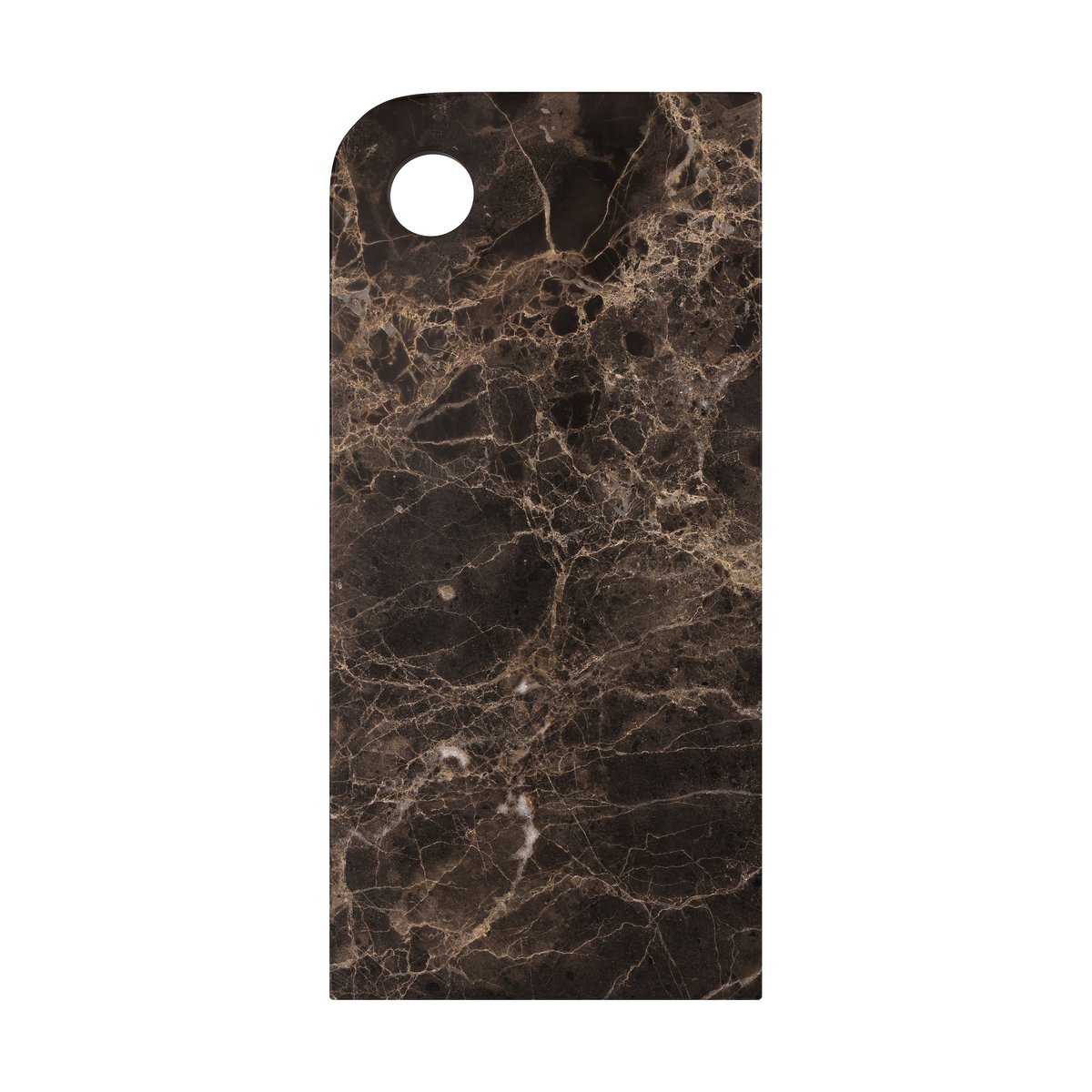 Mette Ditmer Marble serving tray large 18x38 cm Brown