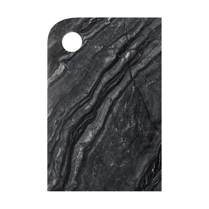 Marble serving tray medium 20x30 cm - Black-grey - Mette Ditmer