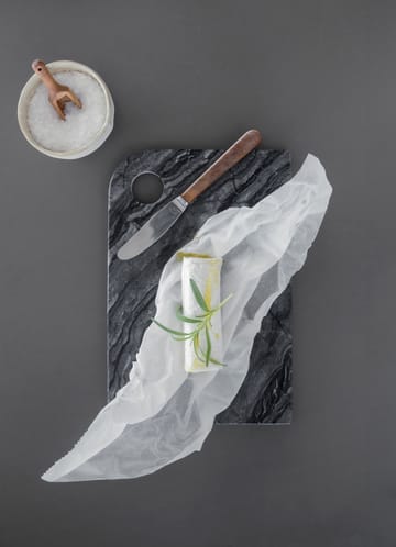 Marble serving tray medium 20x30 cm - Black-grey - Mette Ditmer