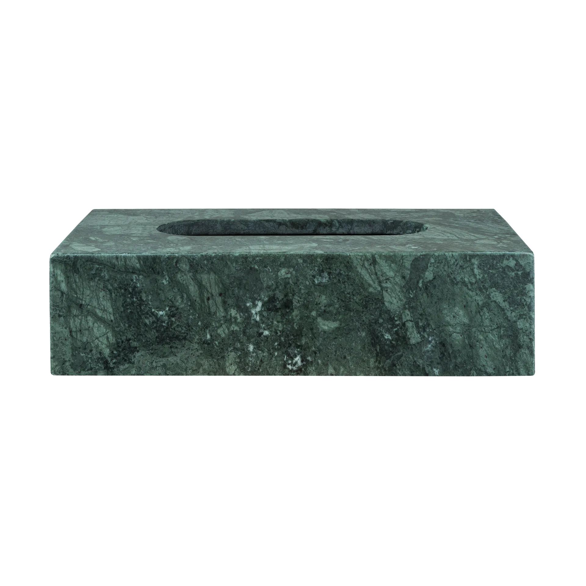 Marble tissue box 14x25.5 cm, Dark forest Mette Ditmer