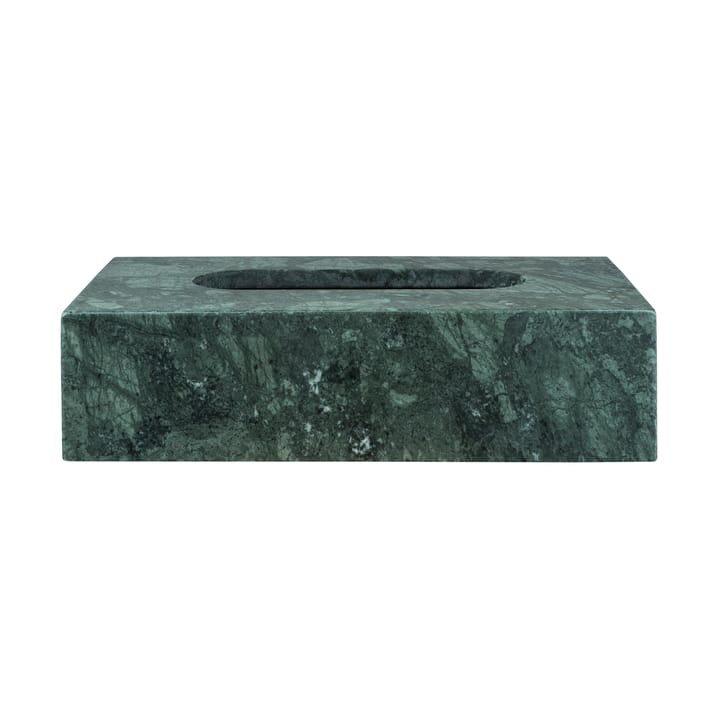 Marble tissue box 14x25.5 cm - Dark forest - Mette Ditmer
