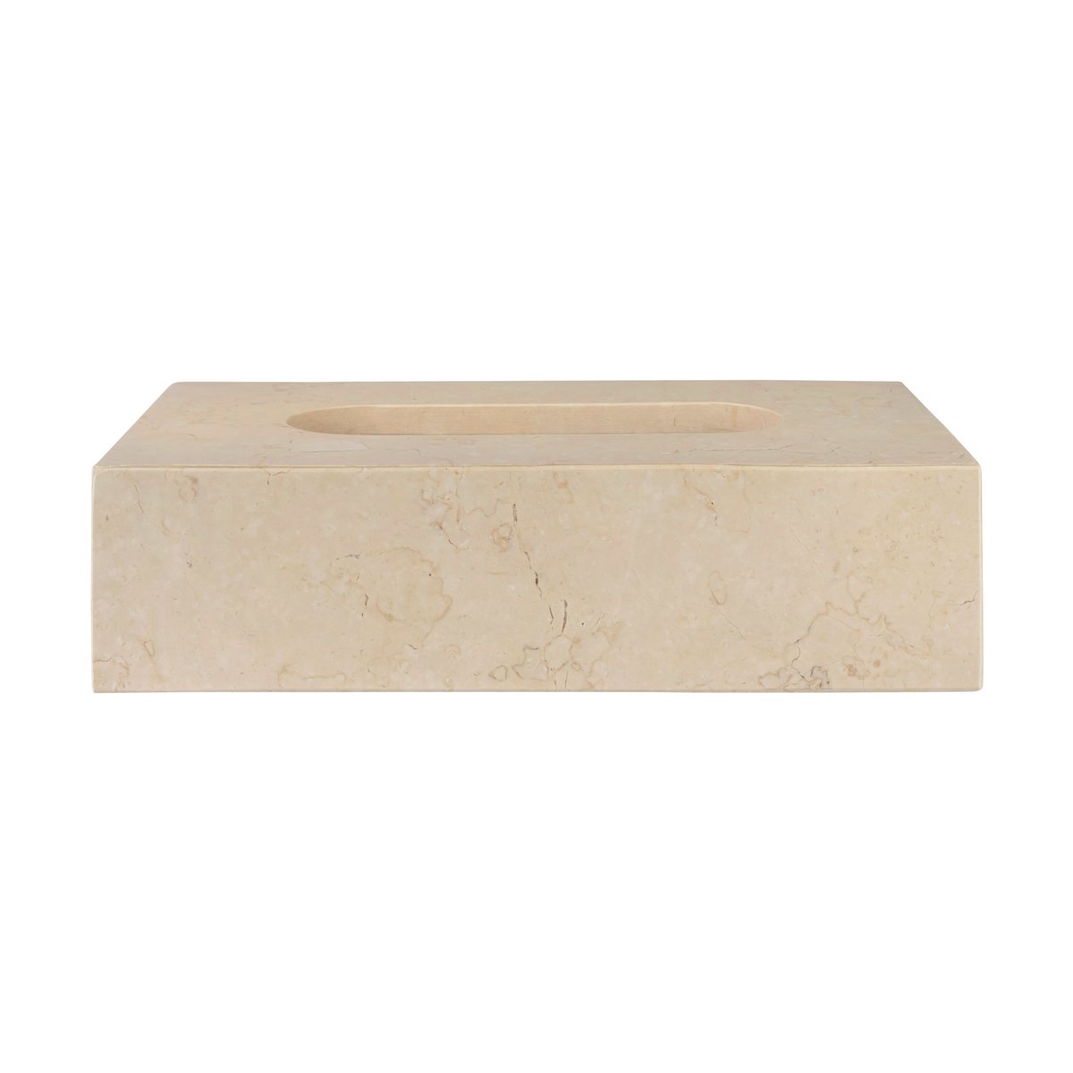 Mette Ditmer Marble tissue box 14x25.5 cm Sand | Scandinavian Design | Storage baskets | Beige