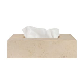 Marble tissue box 14x25.5 cm - Sand - Mette Ditmer