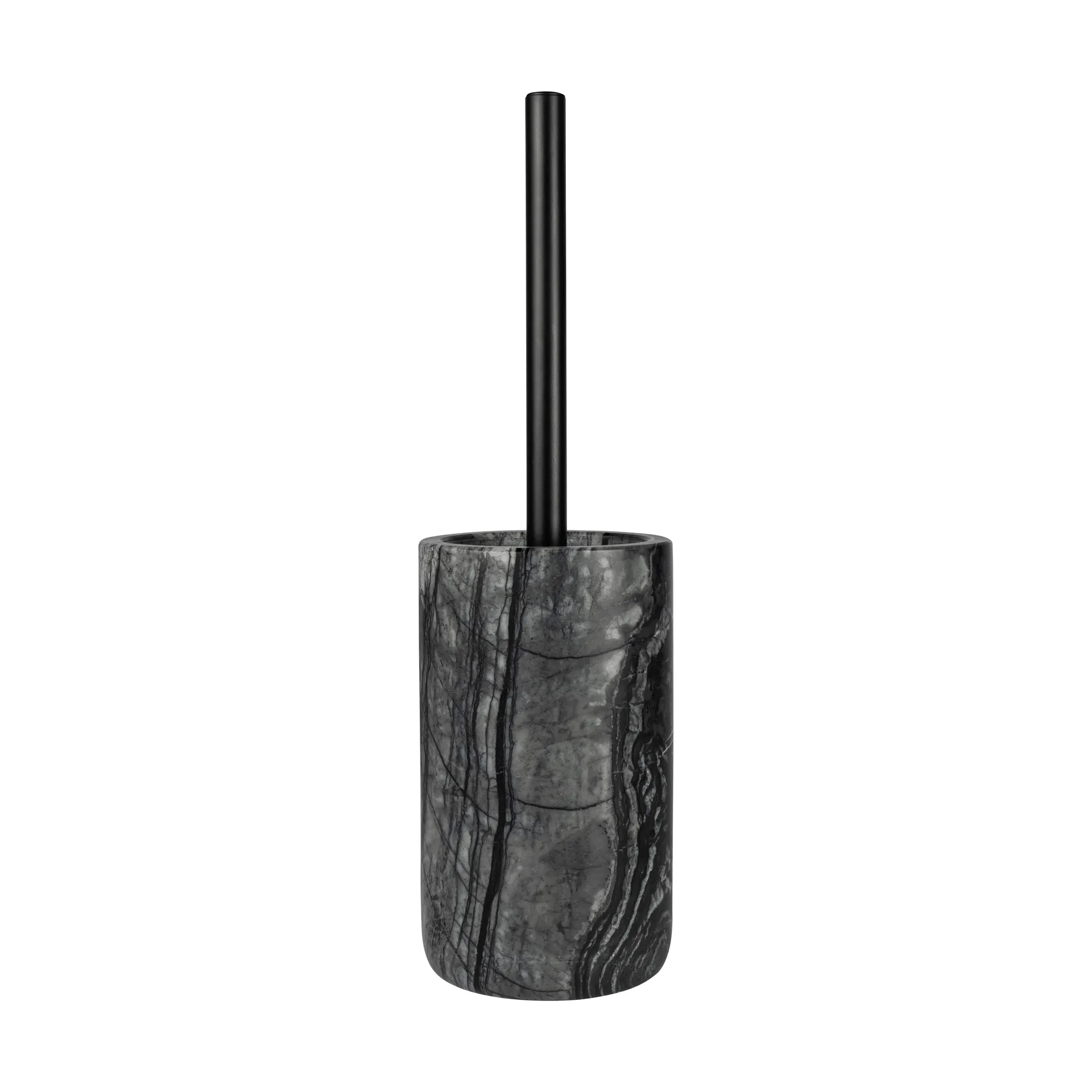 Marble toilet brush 36 cm, Black-Grey Mette Ditmer