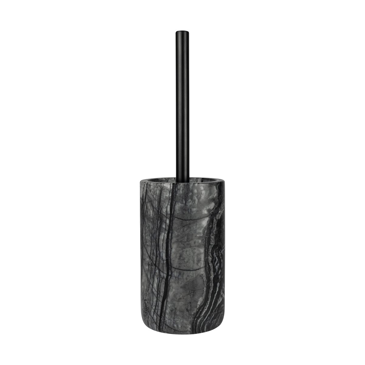 Mette Ditmer Marble toilet brush 36 cm Black-Grey | Scandinavian Design | Toilet brushes | Black