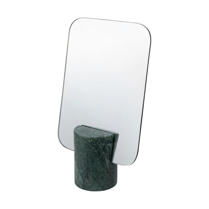 Marble vanity mirror - Dark forest, 30 cm - Mette Ditmer