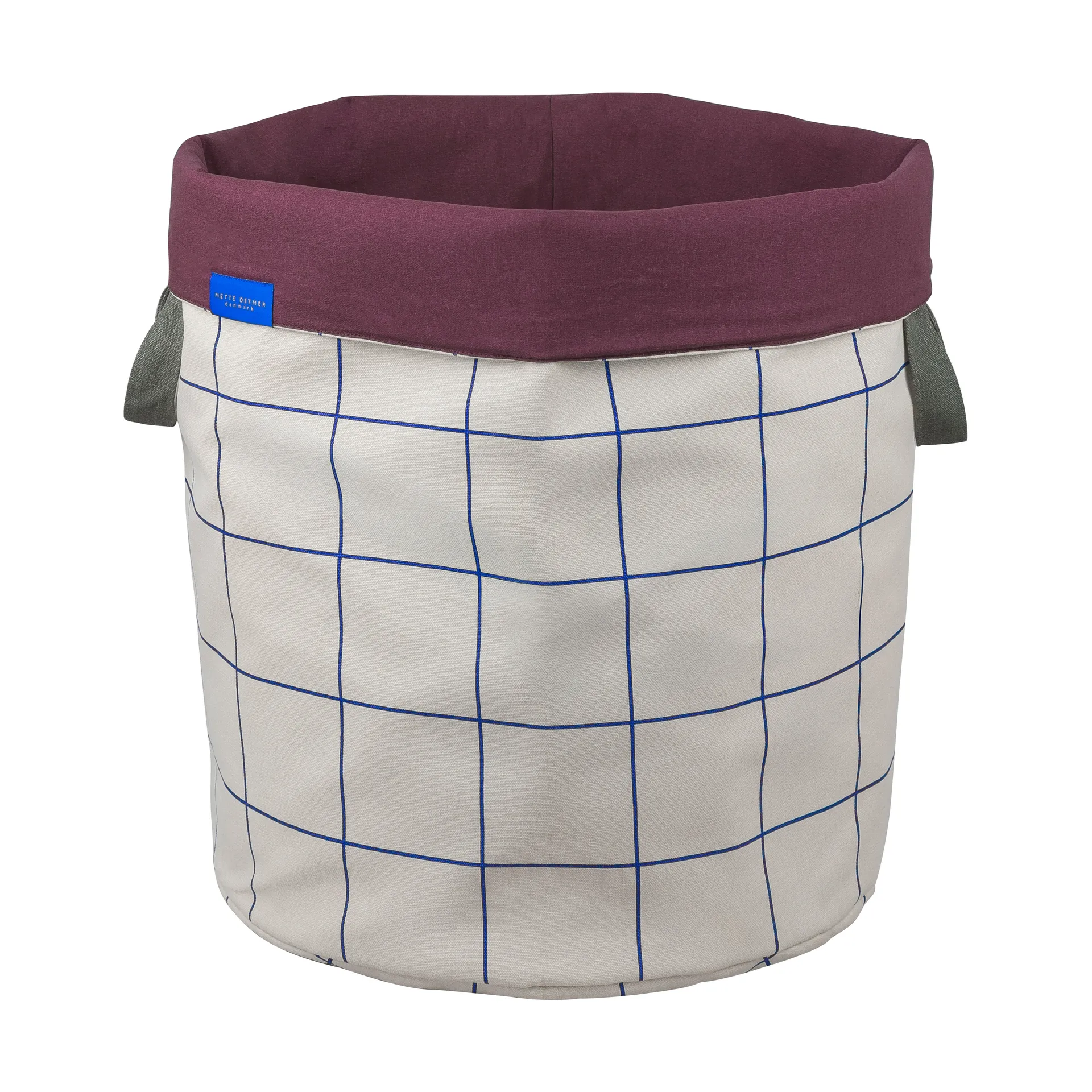 Mesh laundry basket Ø40x50 cm, Cobalt-sand Mette Ditmer