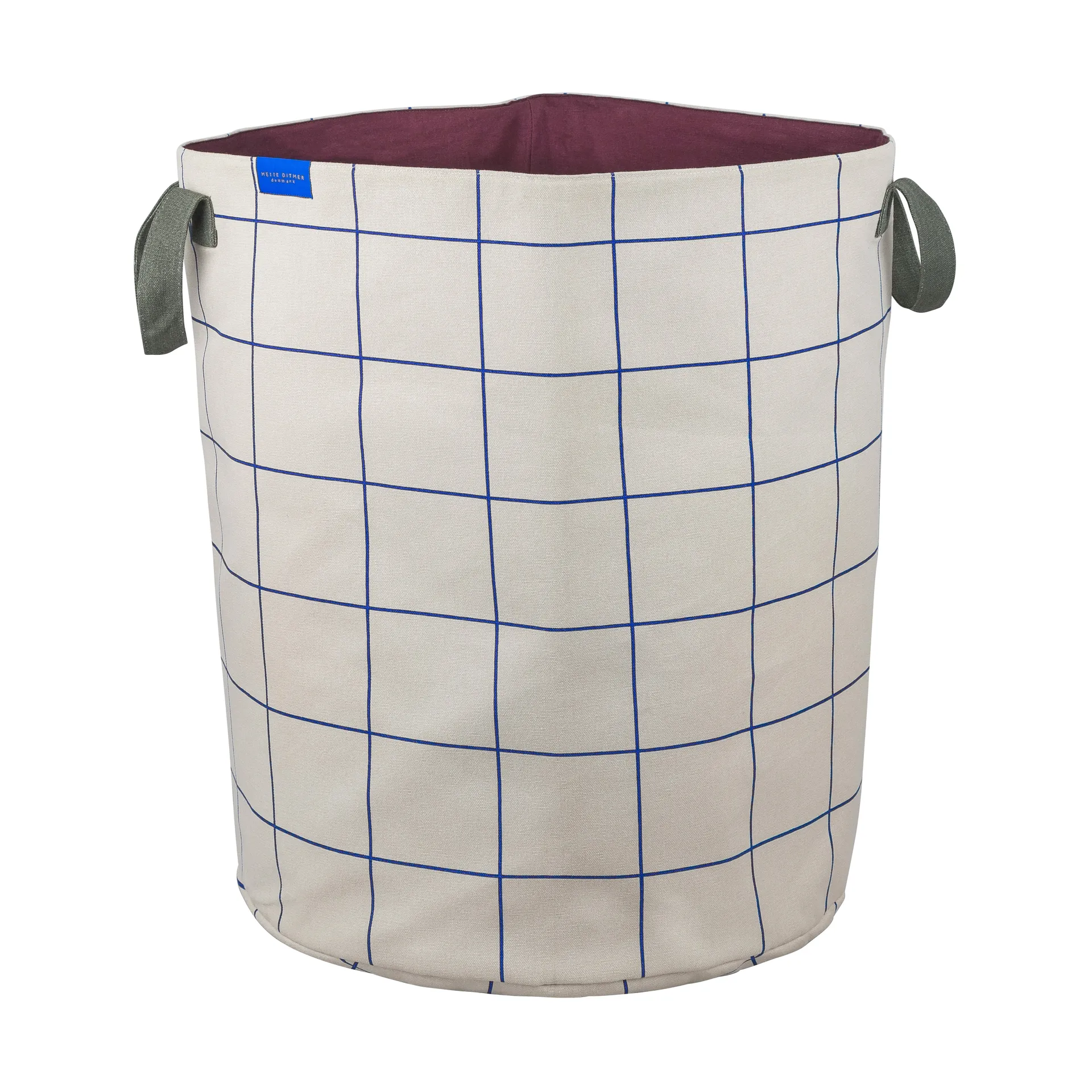 Mesh laundry basket Ø40x50 cm, Cobalt-sand Mette Ditmer