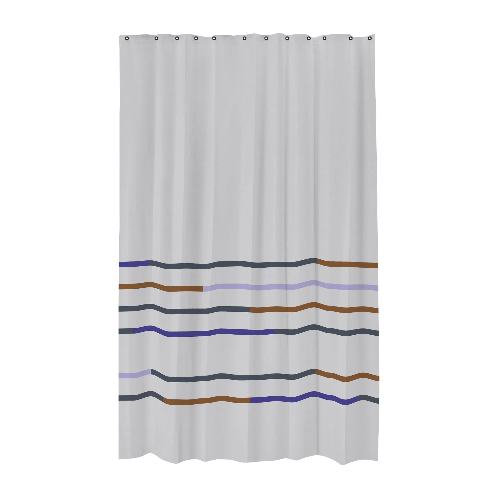 Mikado shower curtain 150x200 cm, Light grey Mette Ditmer