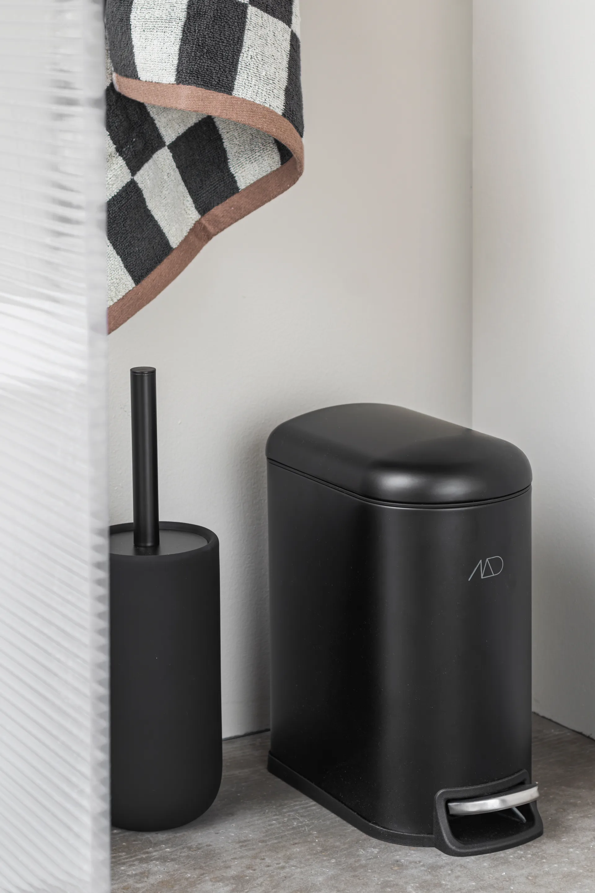 Mini-Walther pedal bin 5 L, Black Mette Ditmer