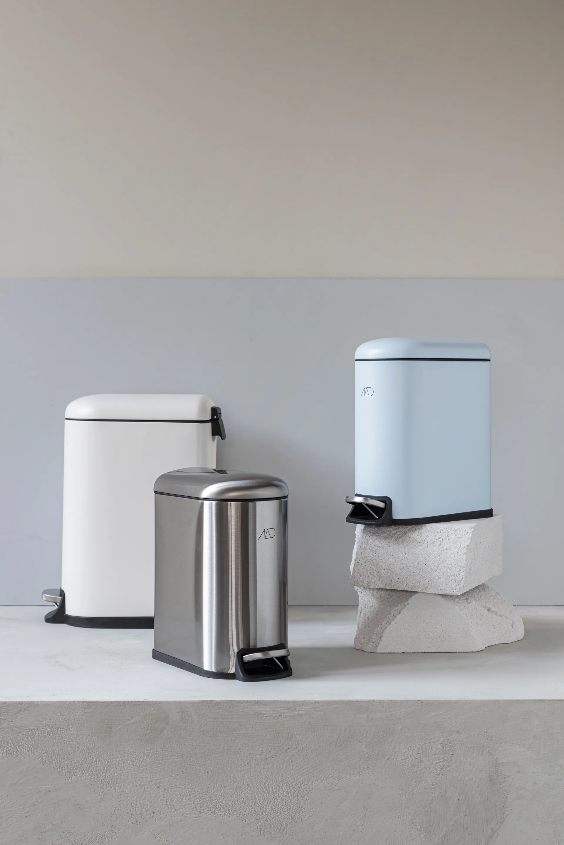 Mini-Walther pedal bin 5 L, Steel Mette Ditmer