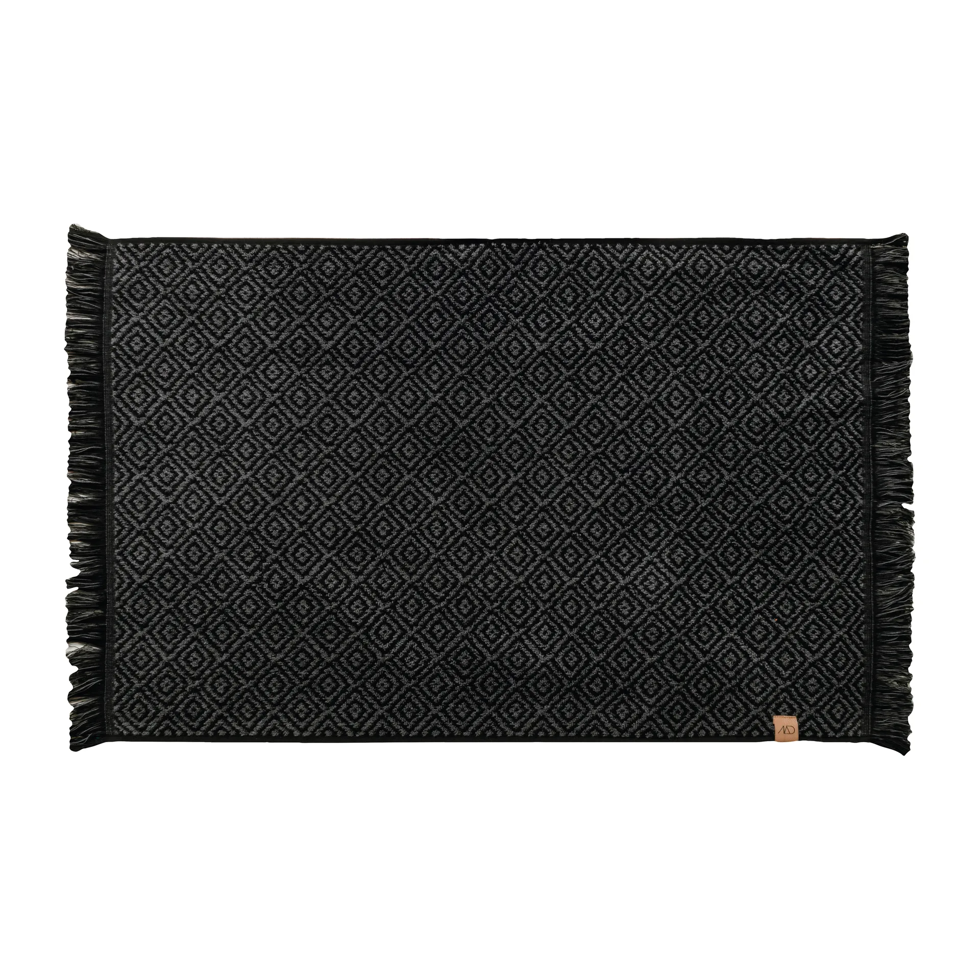 Morocco bathroom mat 50x80 cm, Black-grey Mette Ditmer
