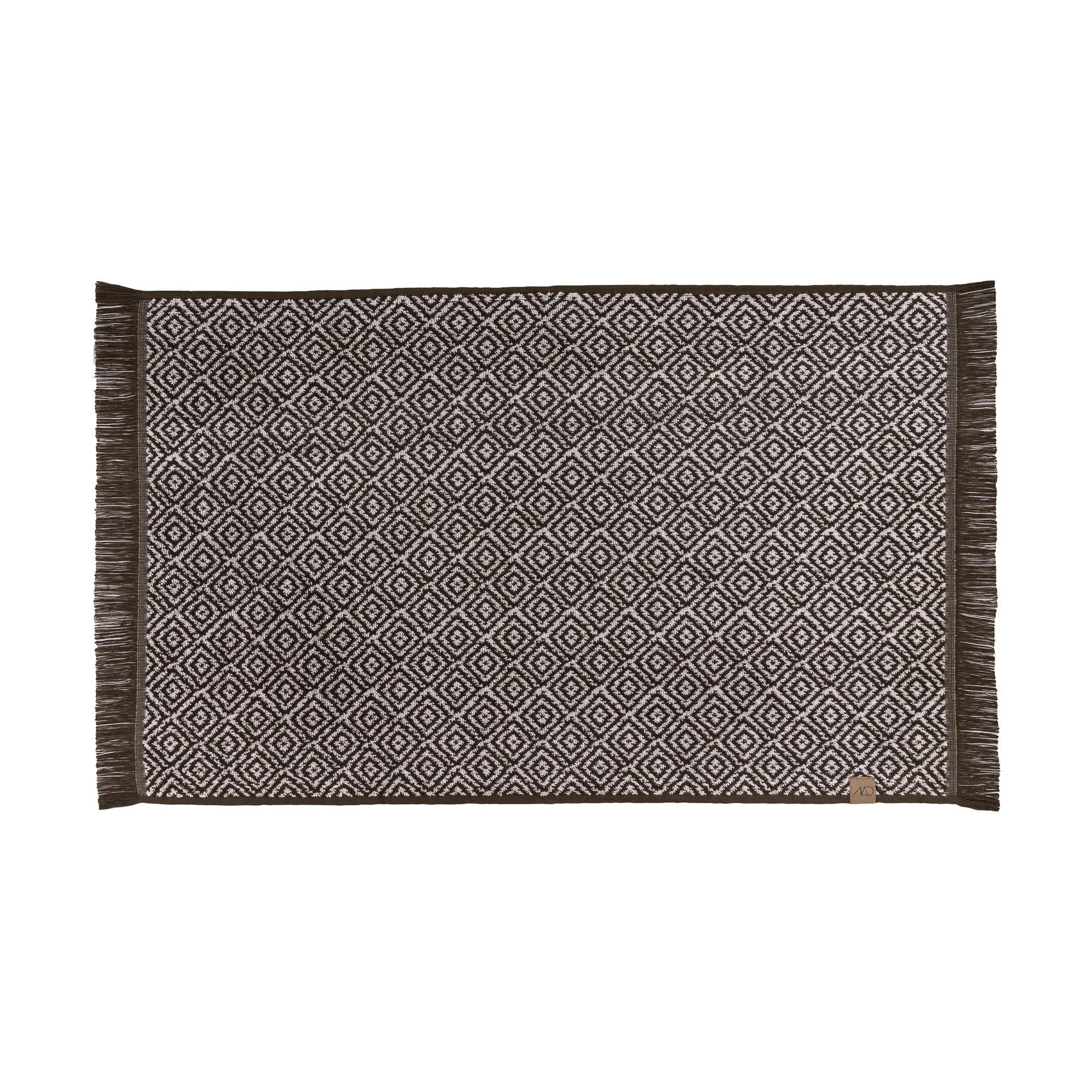 Morocco bathroom mat 50x80 cm, Chocolate-off-white Mette Ditmer