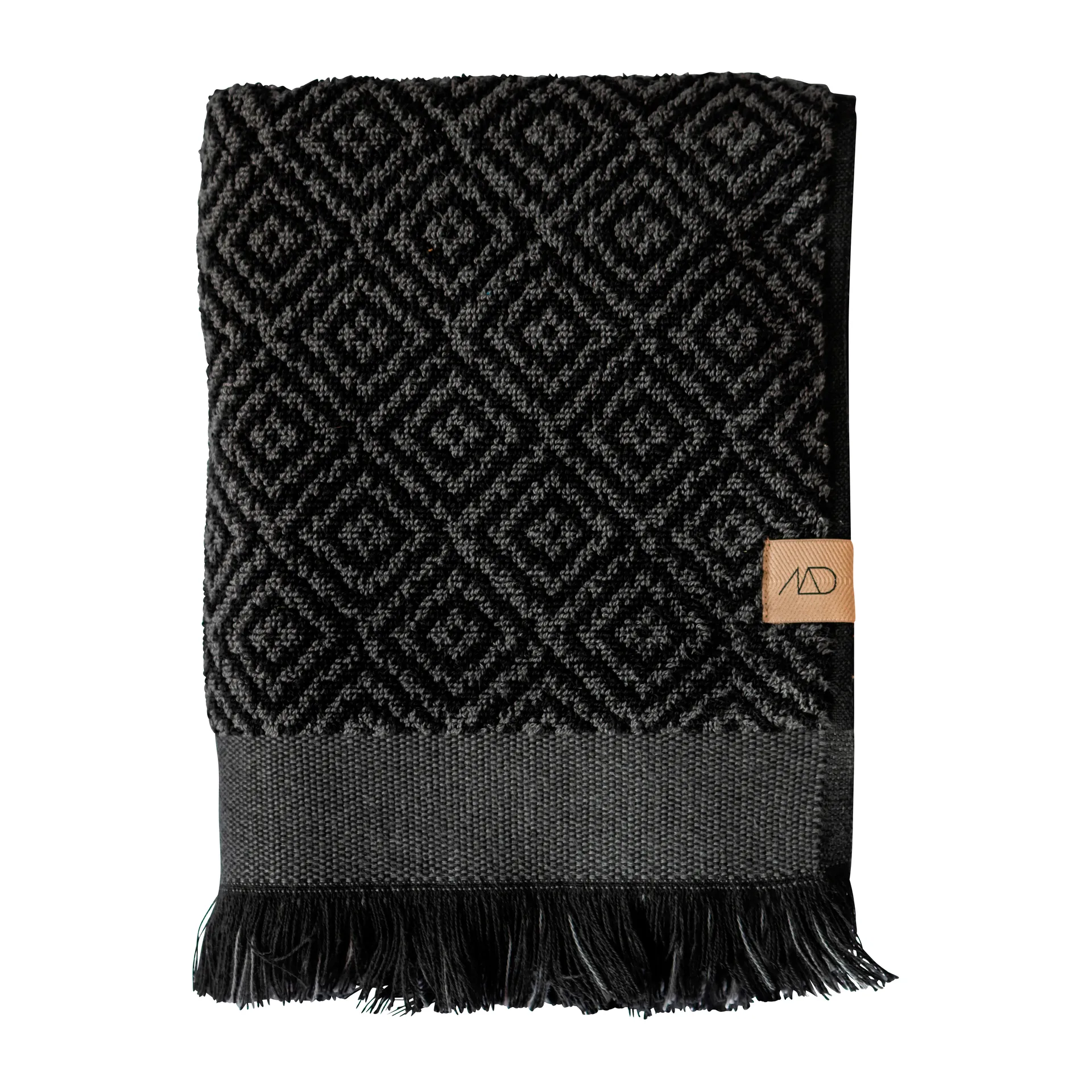 Morocco towel 50x90 cm, Black-grey Mette Ditmer