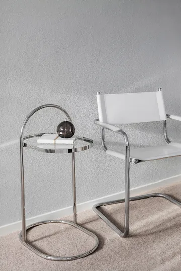 Moves side table - Chrome, 34.5x51x76.5 cm - Mette Ditmer