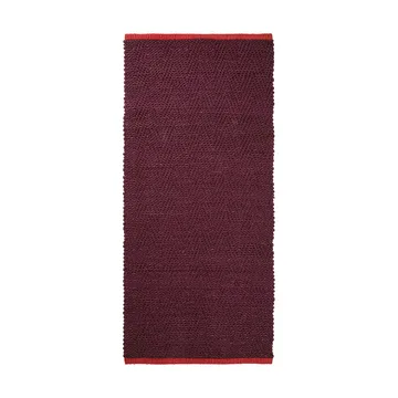 Notes runner rug 70x150 cm - Wine - Mette Ditmer