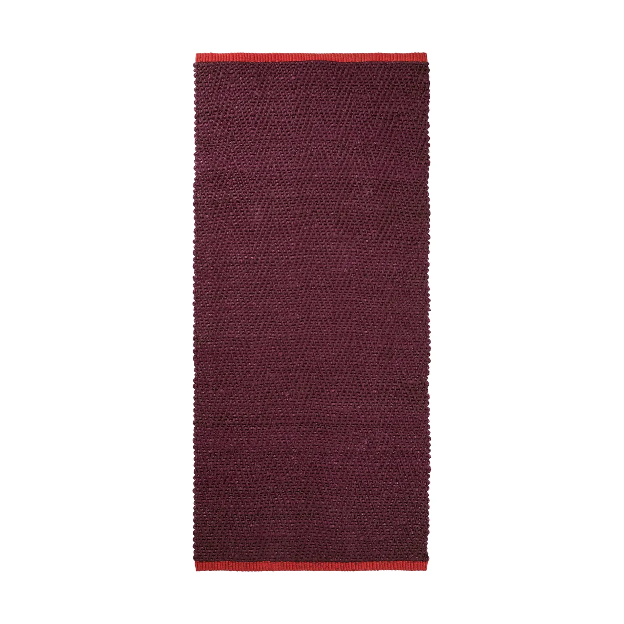 Mette Ditmer Notes runner rug 70x150 cm Wine | Scandinavian Design | Fringe & Deep pile rugs | Red